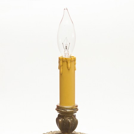 燭台型のテーブルランプ/葡萄モチーフ