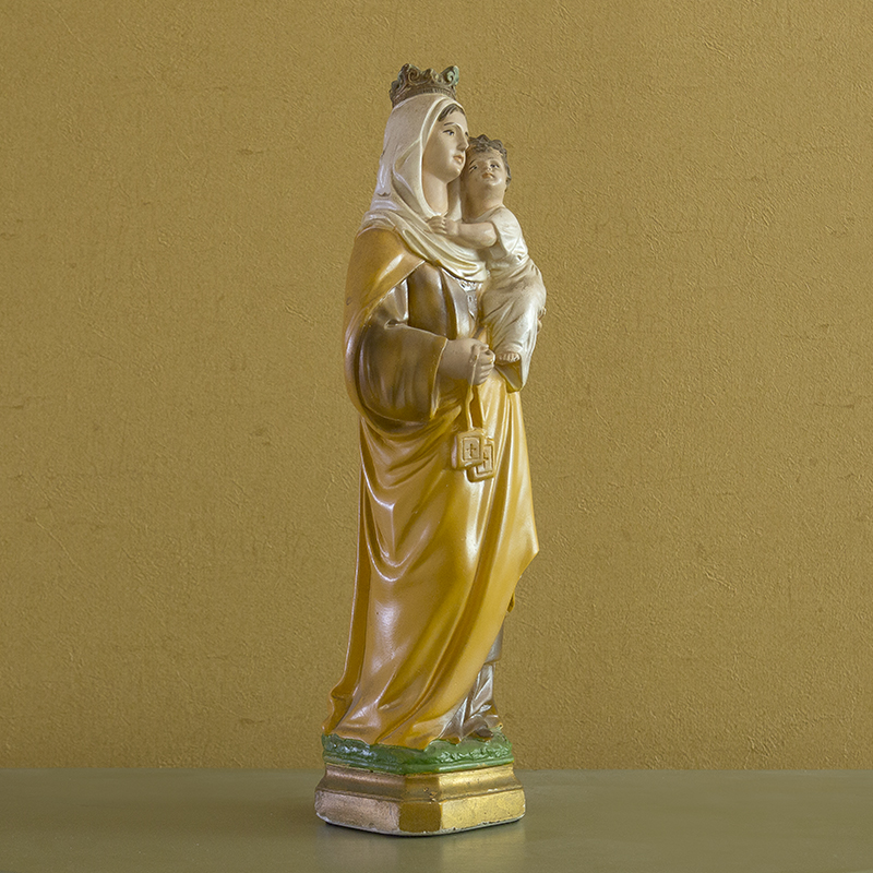 アンティークの聖母子像