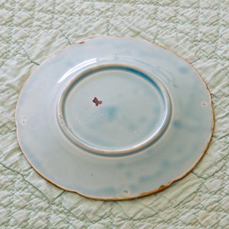 アンティークのバルボディーヌ皿/ベリー